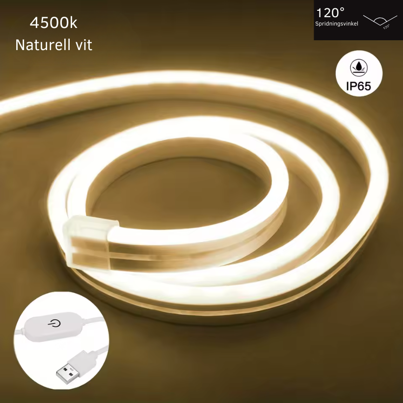 Flexibel LED-Neonlist med Touchsensor (USB, 5V)