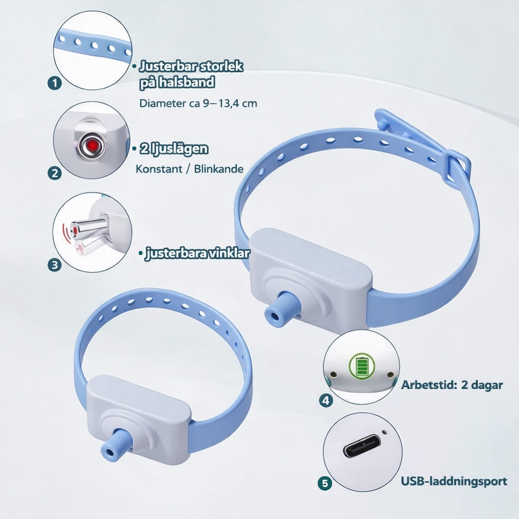 Laserhalsband för Katt