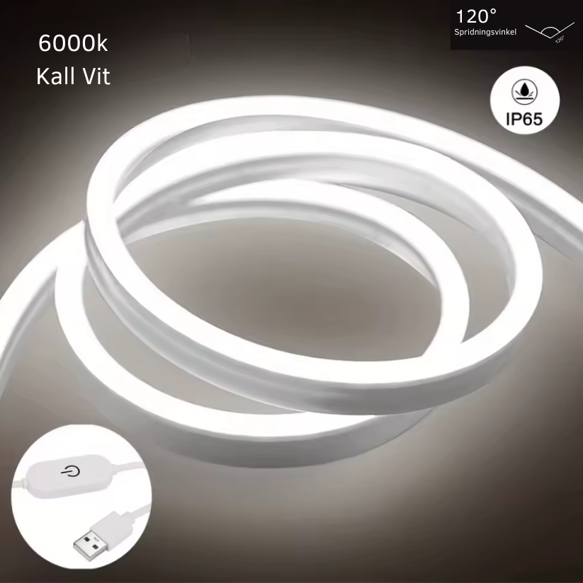 Flexibel LED-Neonlist med Touchsensor (USB, 5V)