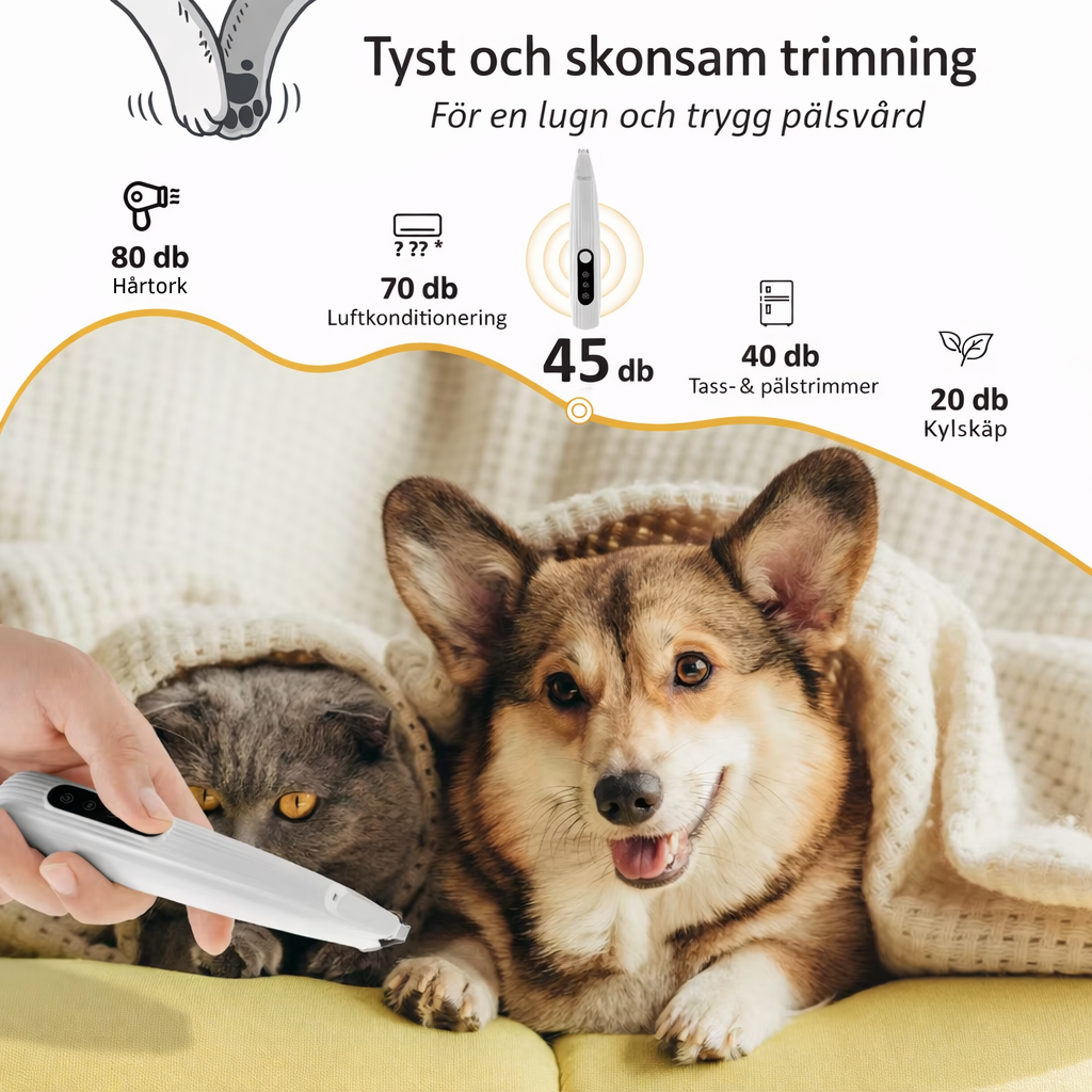 MILO - Tass & Pälstrimmer för Hund & Katt